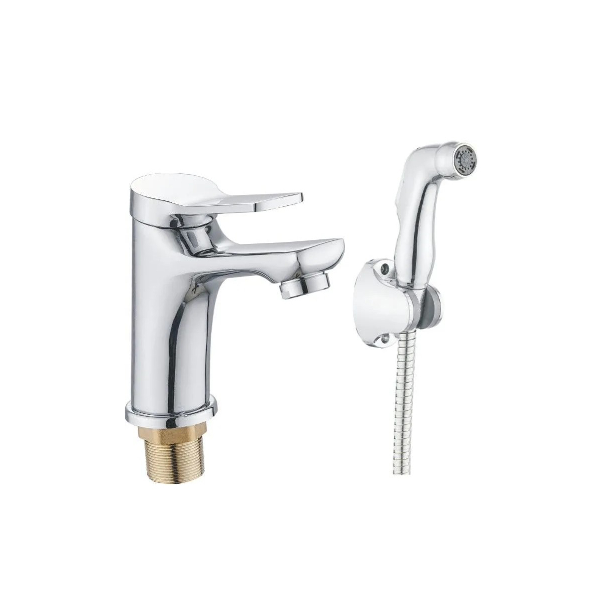 Смеситель для раковины Potato (Потато) P12292 с гигиенической лейкой, хром