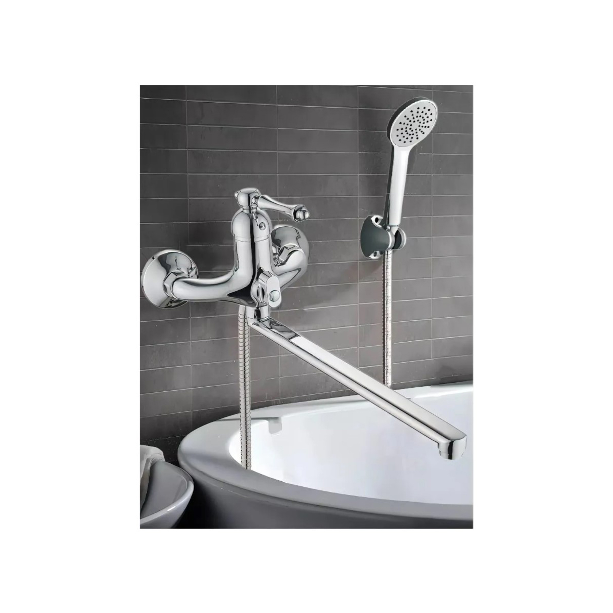 Смеситель для ванны Potato (Потато) P22275, хром