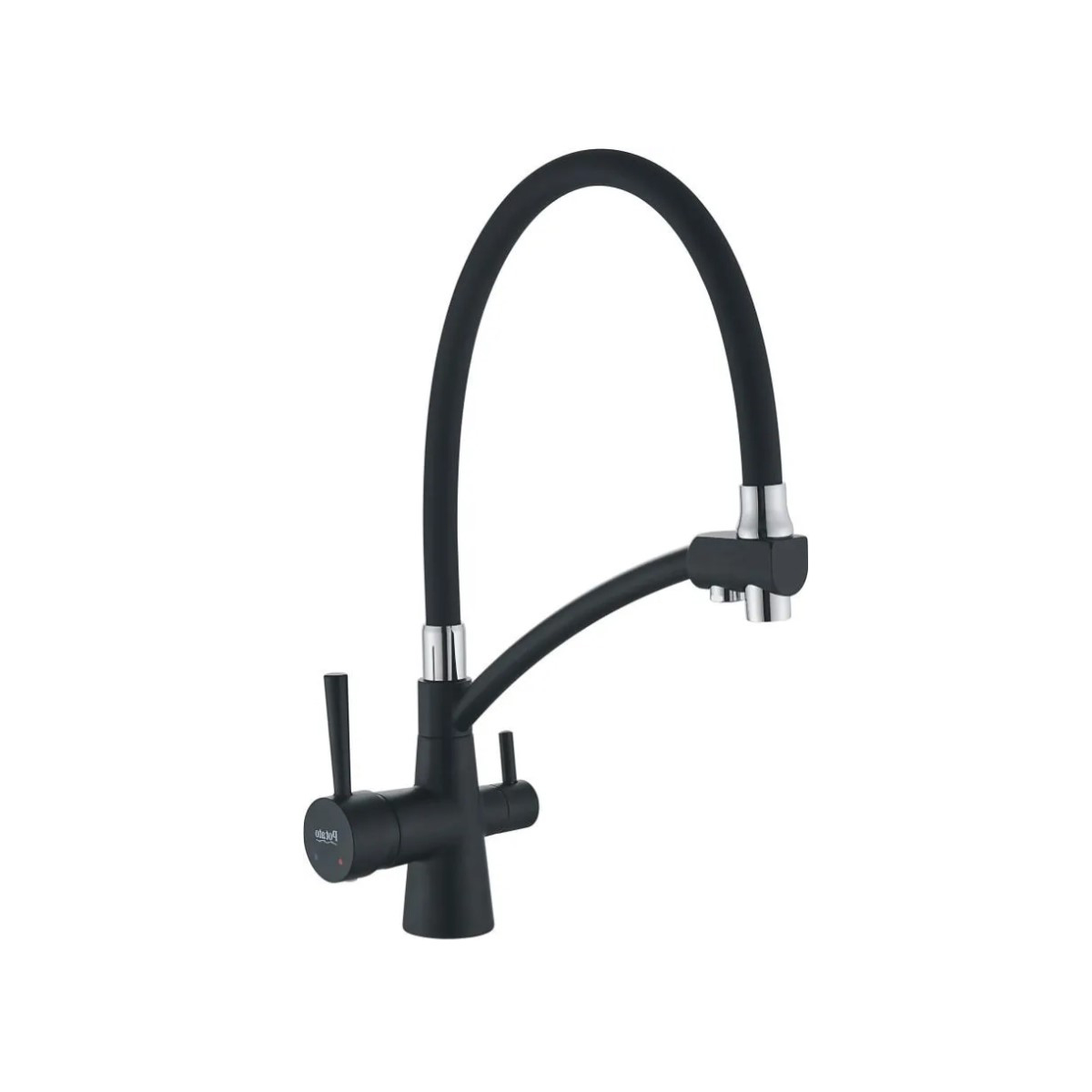 Смеситель для кухни Potato (Потато) P4077BL, черный
