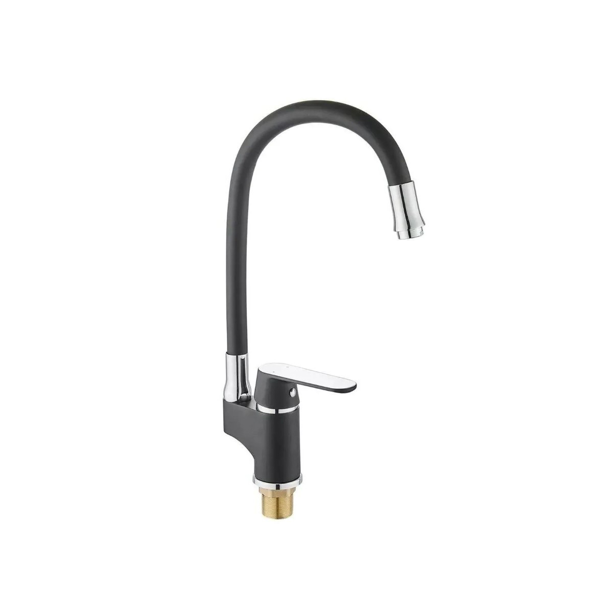 Смеситель для кухни Potato (Потато) P41118-6, черный матовый