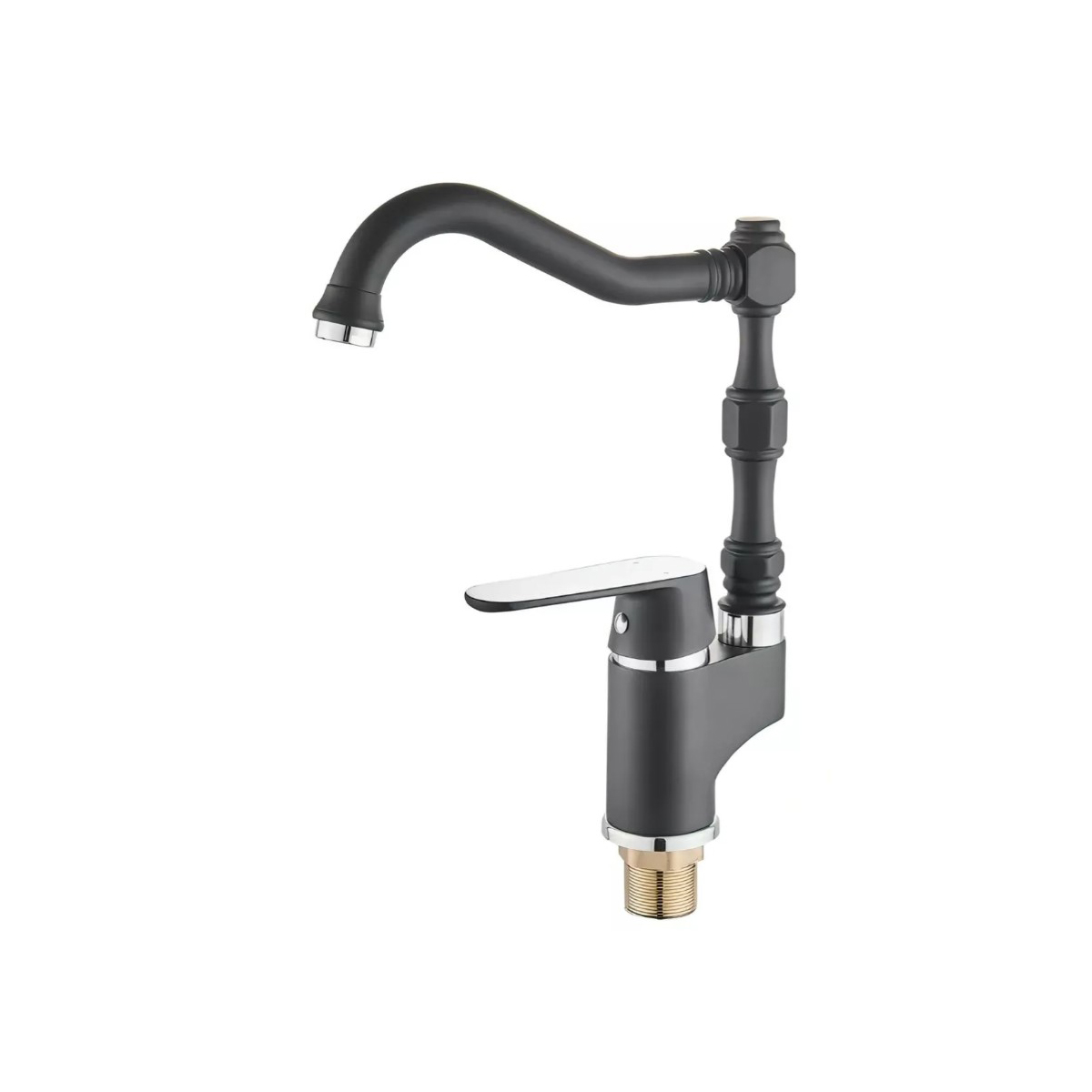 Смеситель для кухни Potato (Потато) P43118-6, черный