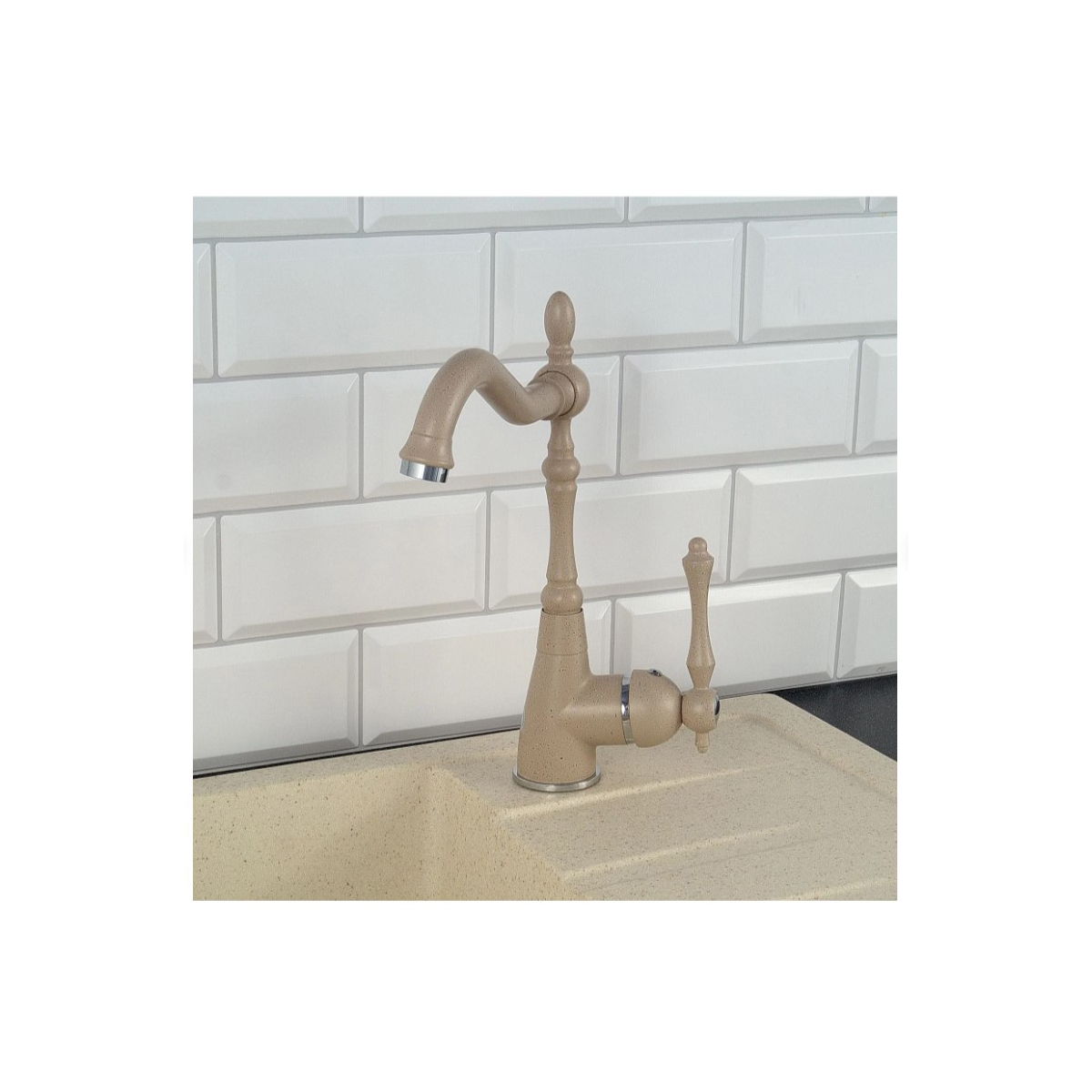 Смеситель для кухни Potato (Потато) P43275-8, бежевый