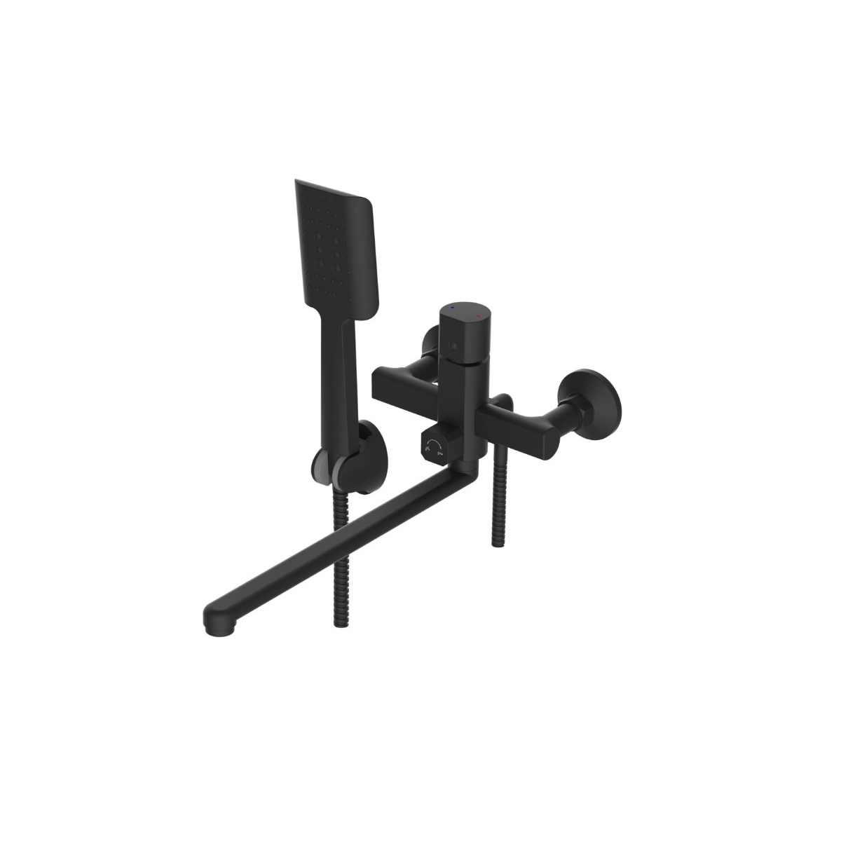 Смеситель для ванны Potato (Потато) P22360BL, черный матовый