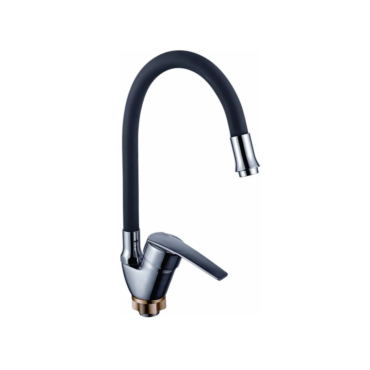 Смеситель для кухни Potato (Потато) P58278-6N, черный, хром