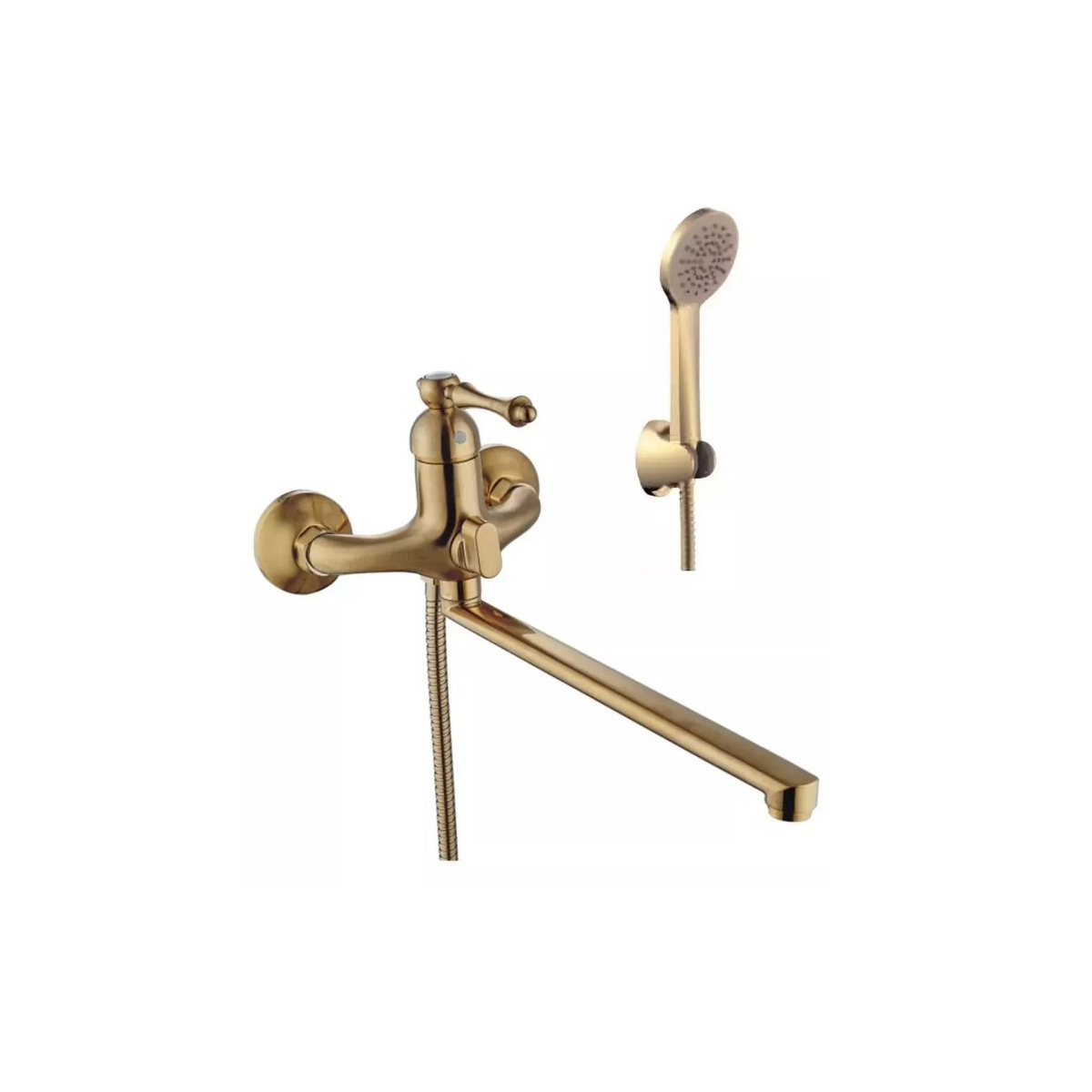 Смеситель для ванны Potato (Потато) P22275GY, матовое золото