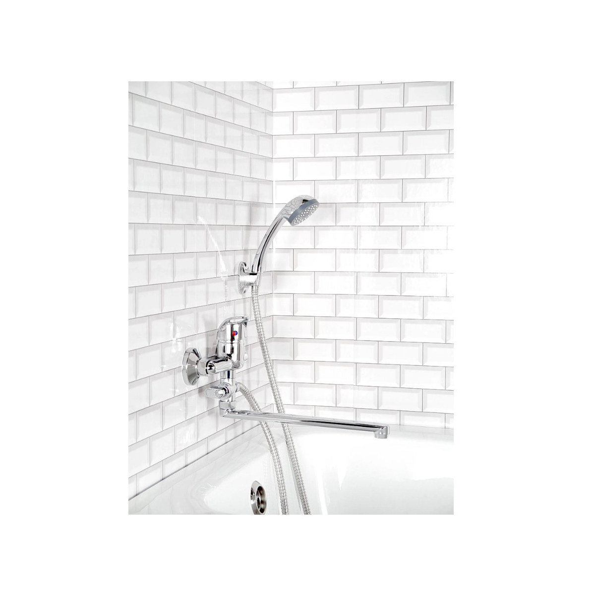 Смеситель для ванны Эверест (Everest) B21-040 хром