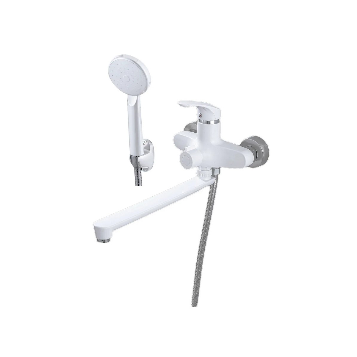 Смеситель для ванны Эверест (Everest) B22-033 белый,хром