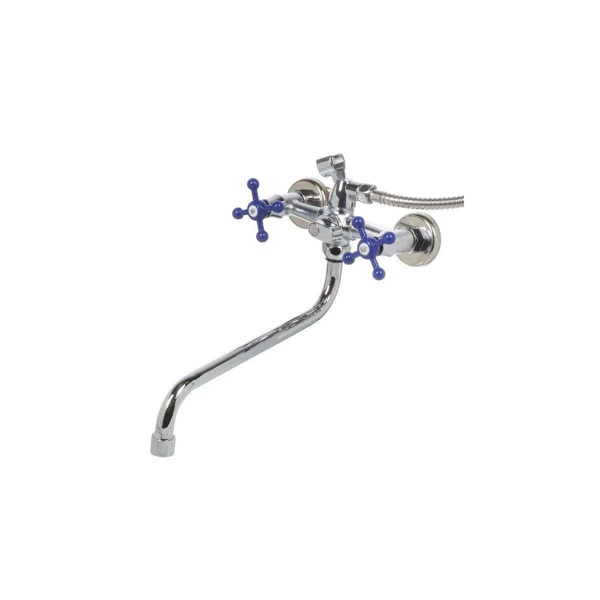 Смеситель для ванны Эверест (Everest) B25-353 хром,синий