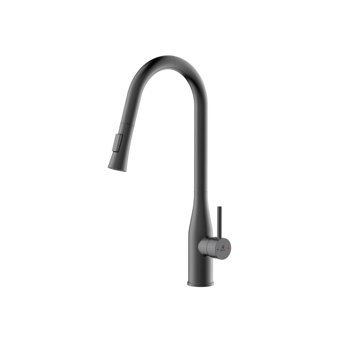 Смеситель для кухни Diadonna (Диадона) D60-0002QH серый графит