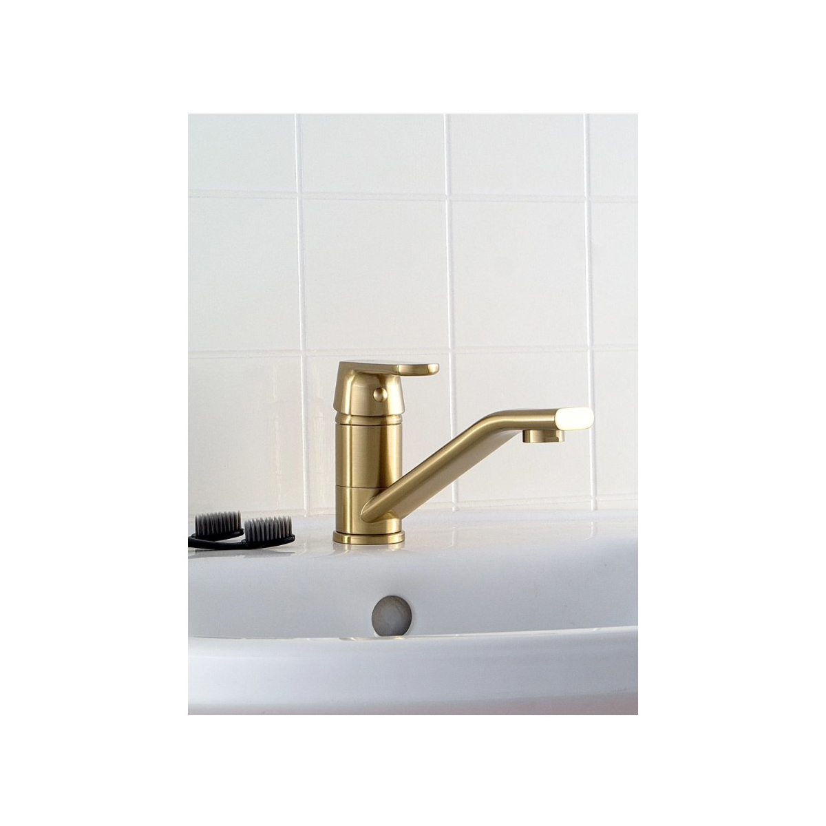 Смеситель для кухни Diadonna (Диадона) D82-448118G матовое золото