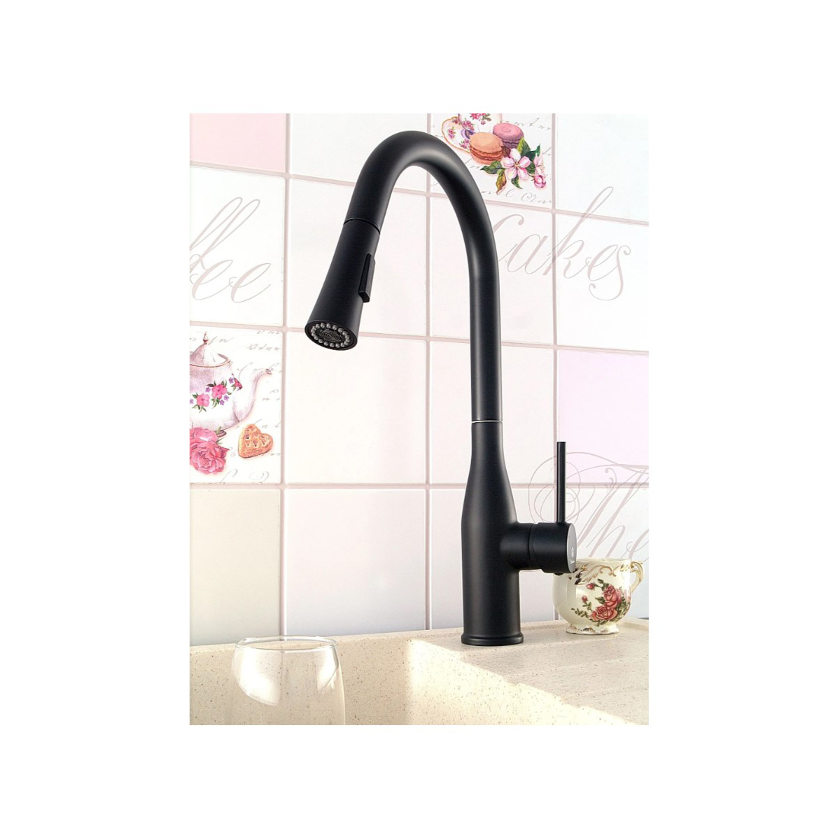 Смеситель для кухни Diadonna (Диадона) D60-0002BL чёрный