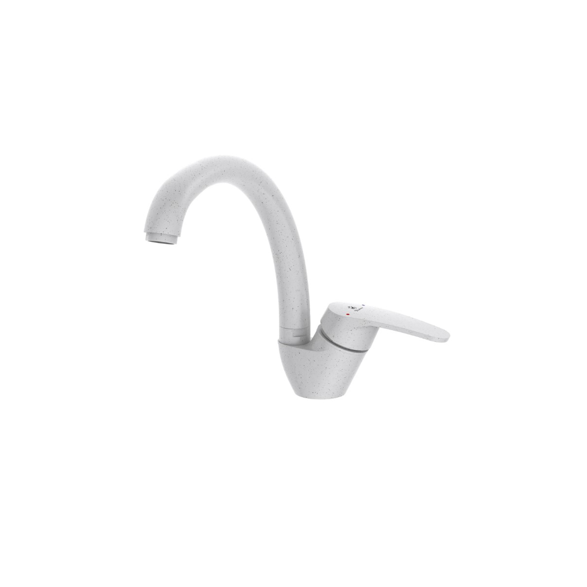 Смеситель для кухни Diadonna (Диадона) D124-59SW белый гранит