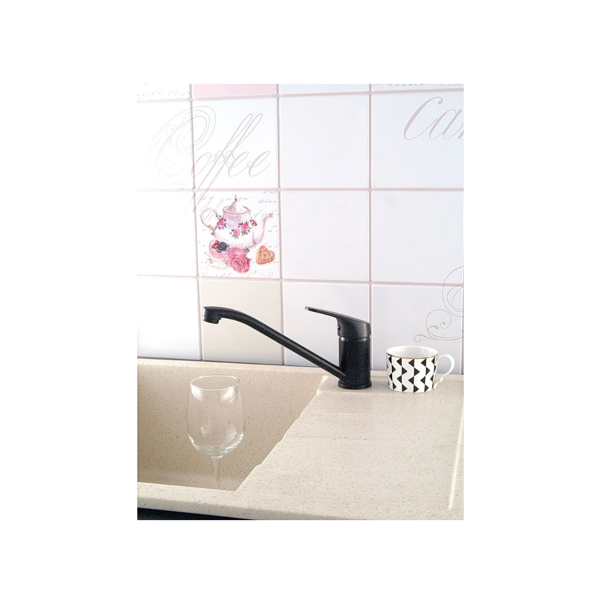 Смеситель для кухни Diadonna (Диадона) D124-49SH черный гранит