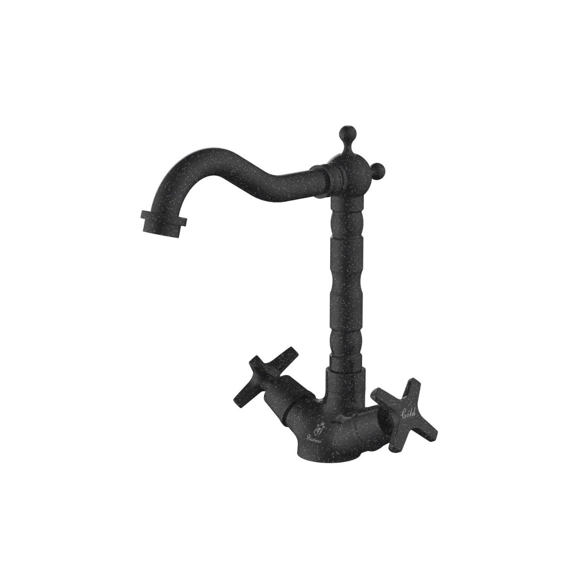 Смеситель для кухни Diadonna (Диадона) D351-74SH черный гранит