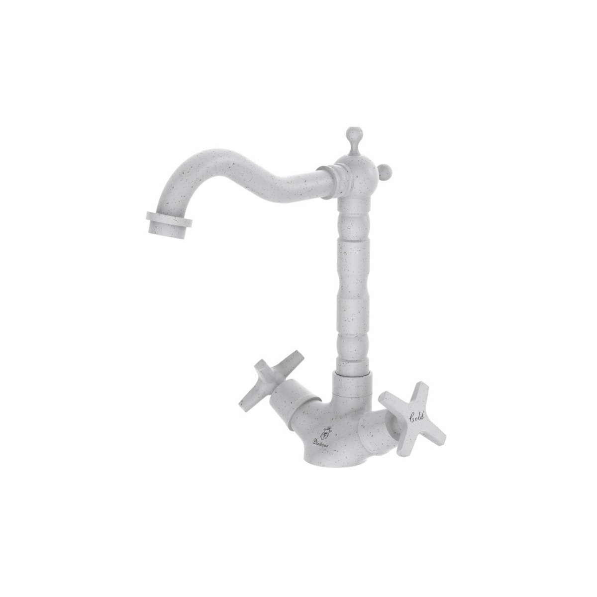 Смеситель для кухни Diadonna (Диадона) D351-74SW белый гранит