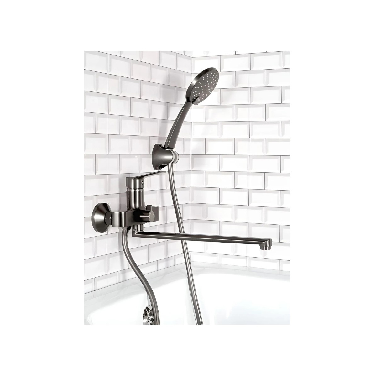 Смеситель для ванны Diadonna (Диадона) D168-22QH серый графит