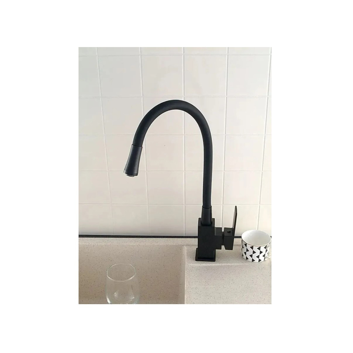 Смеситель для кухни Diadonna (Диадона) D46-0011BL чёрный