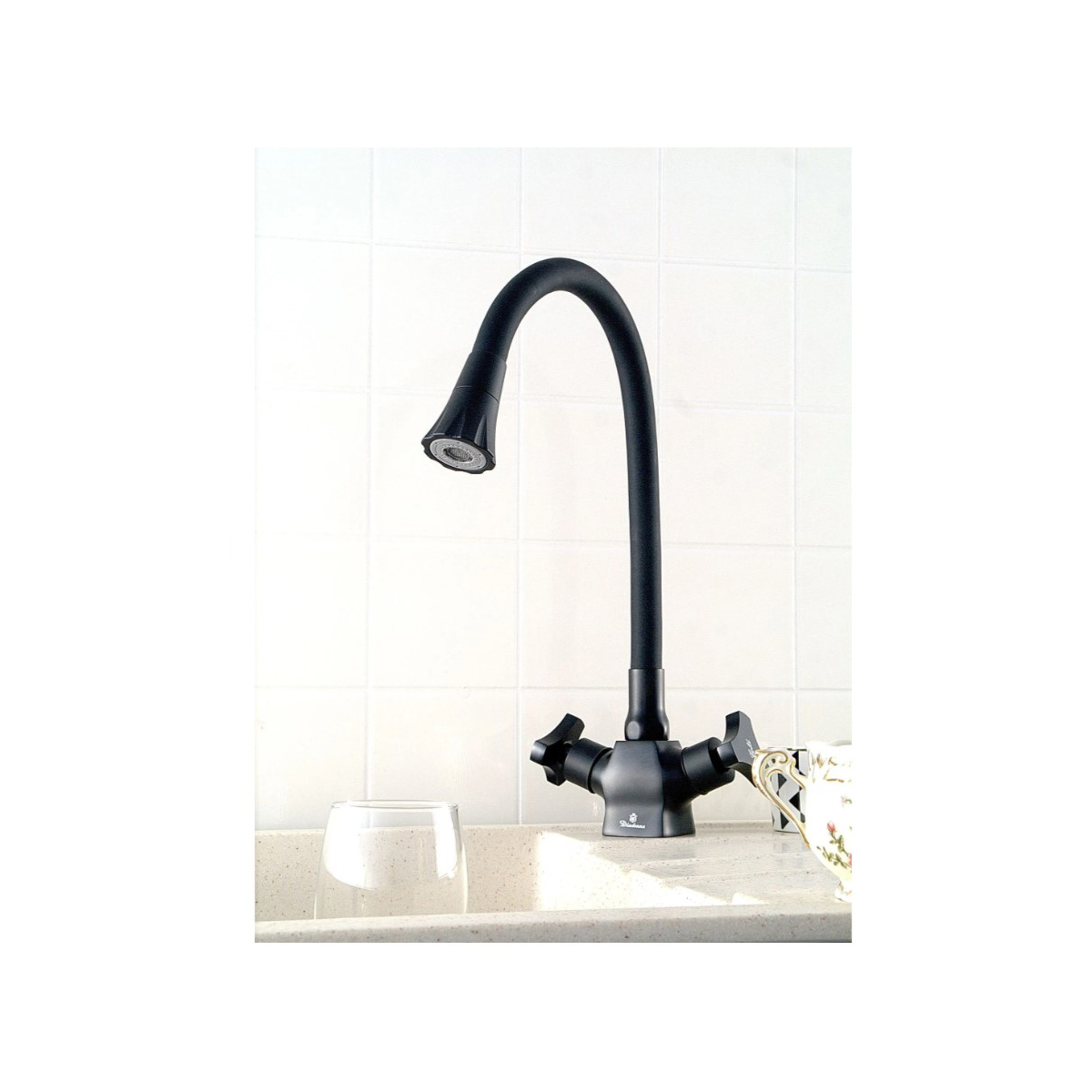 Смеситель для кухни Diadonna (Диадона) D308-41NBL чёрный