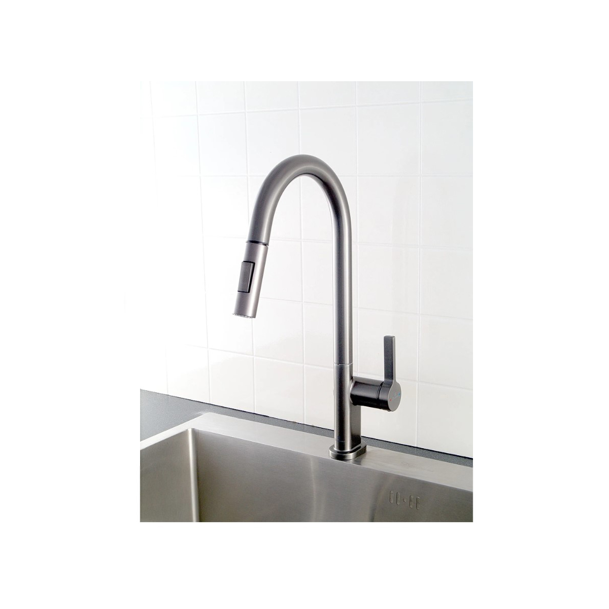 Смеситель для кухни Diadonna (Диадона) D60-0005QH серый графит
