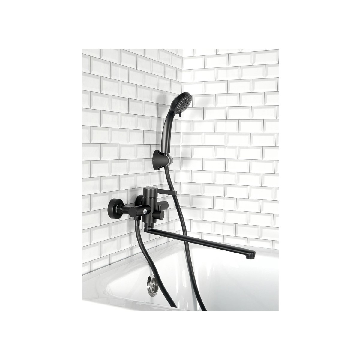 Смеситель для ванны Diadonna (Диадона) D236-22BL чёрный