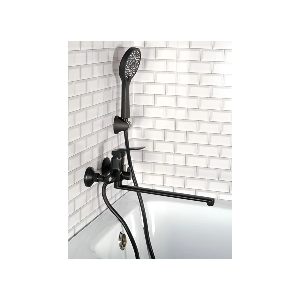 Смеситель для ванны Diadonna (Диадона) D165-22BL чёрный