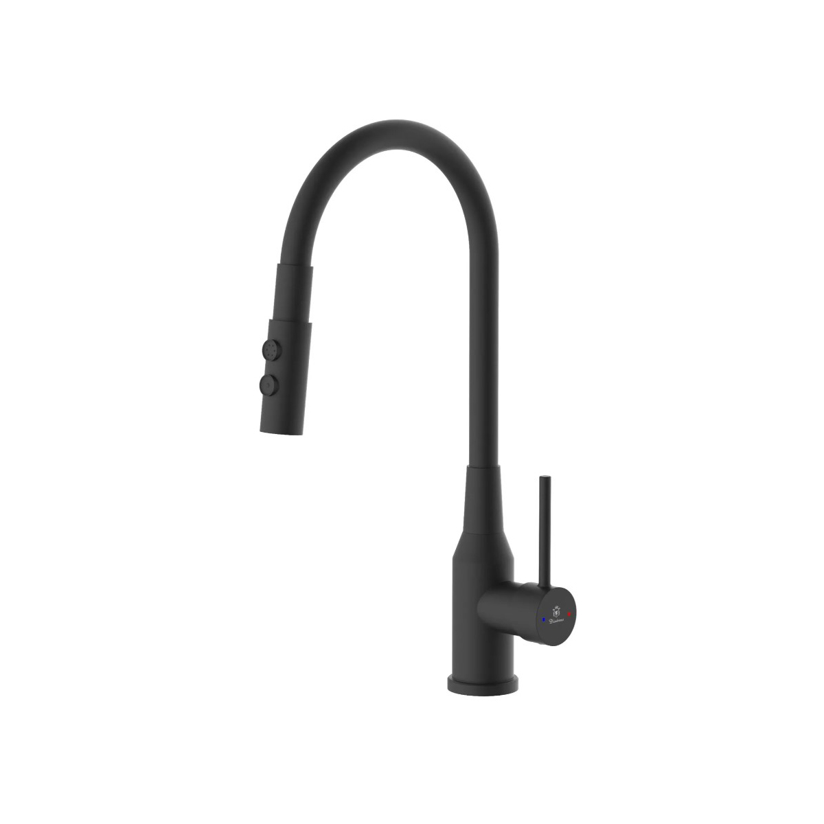 Смеситель для кухни Diadonna (Диадона) D46-0013BL чёрный