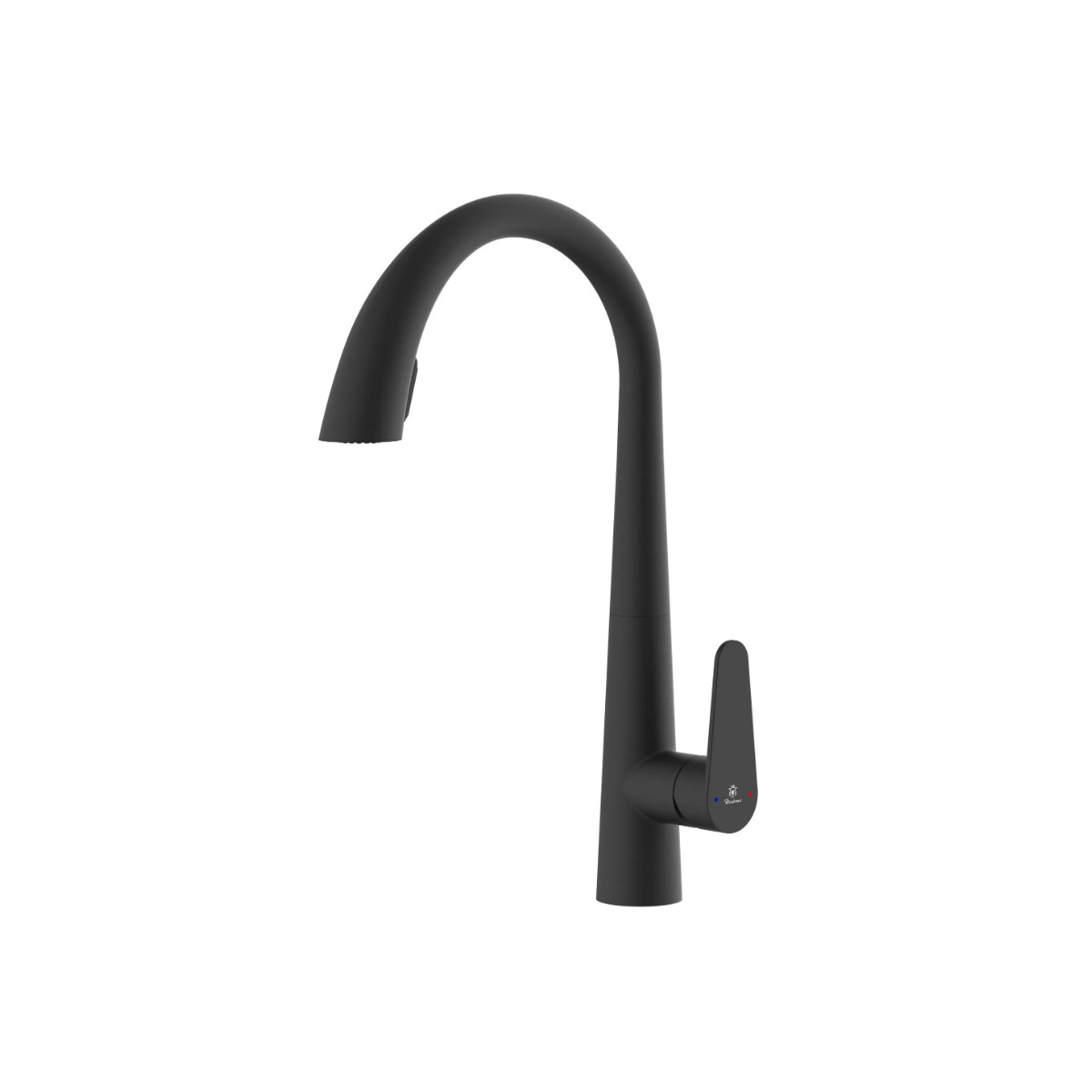 Смеситель для кухни Diadonna (Диадона) D60-0006BL чёрный