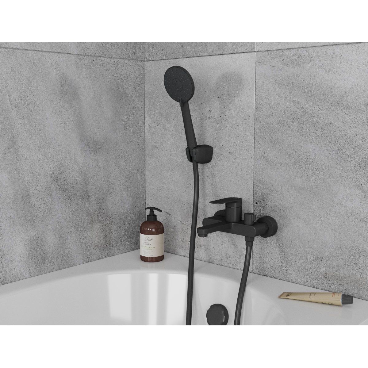 Смеситель для ванны с душем DK (ДК) Bayern.Frth DA1523205 черный