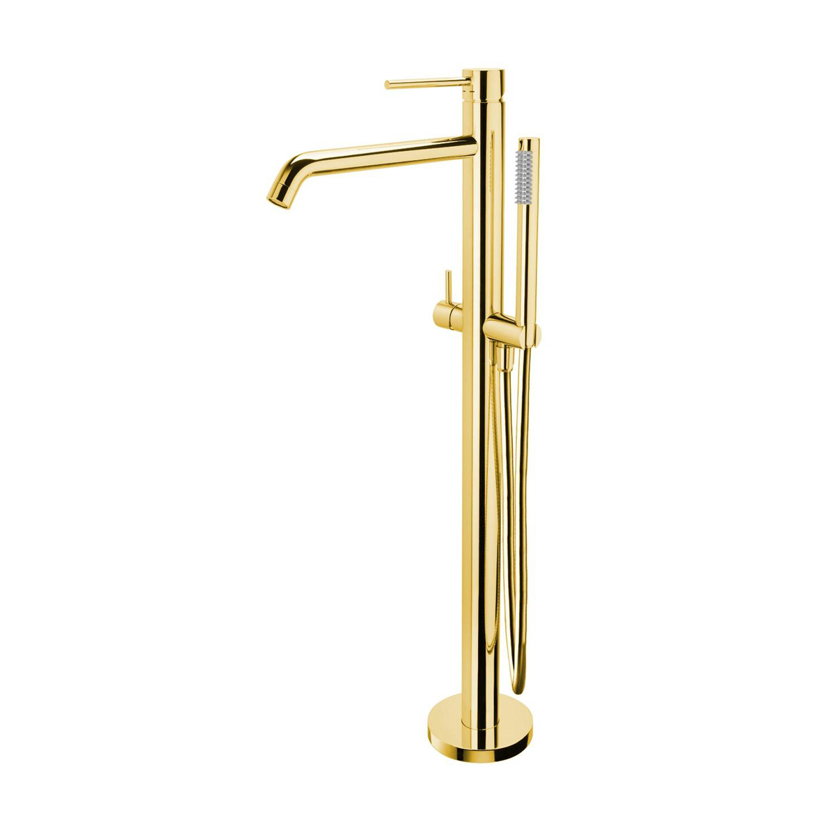 Смеситель для ванны Paffoni (Паффони) Light LIG032HG, золото медовое