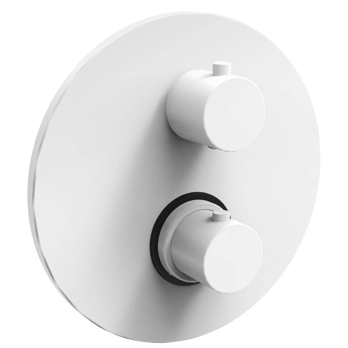 Смеситель для душа Paffoni (Паффони) Light LIQ018BO скрытого монтажа,с термостатом, белый матовый