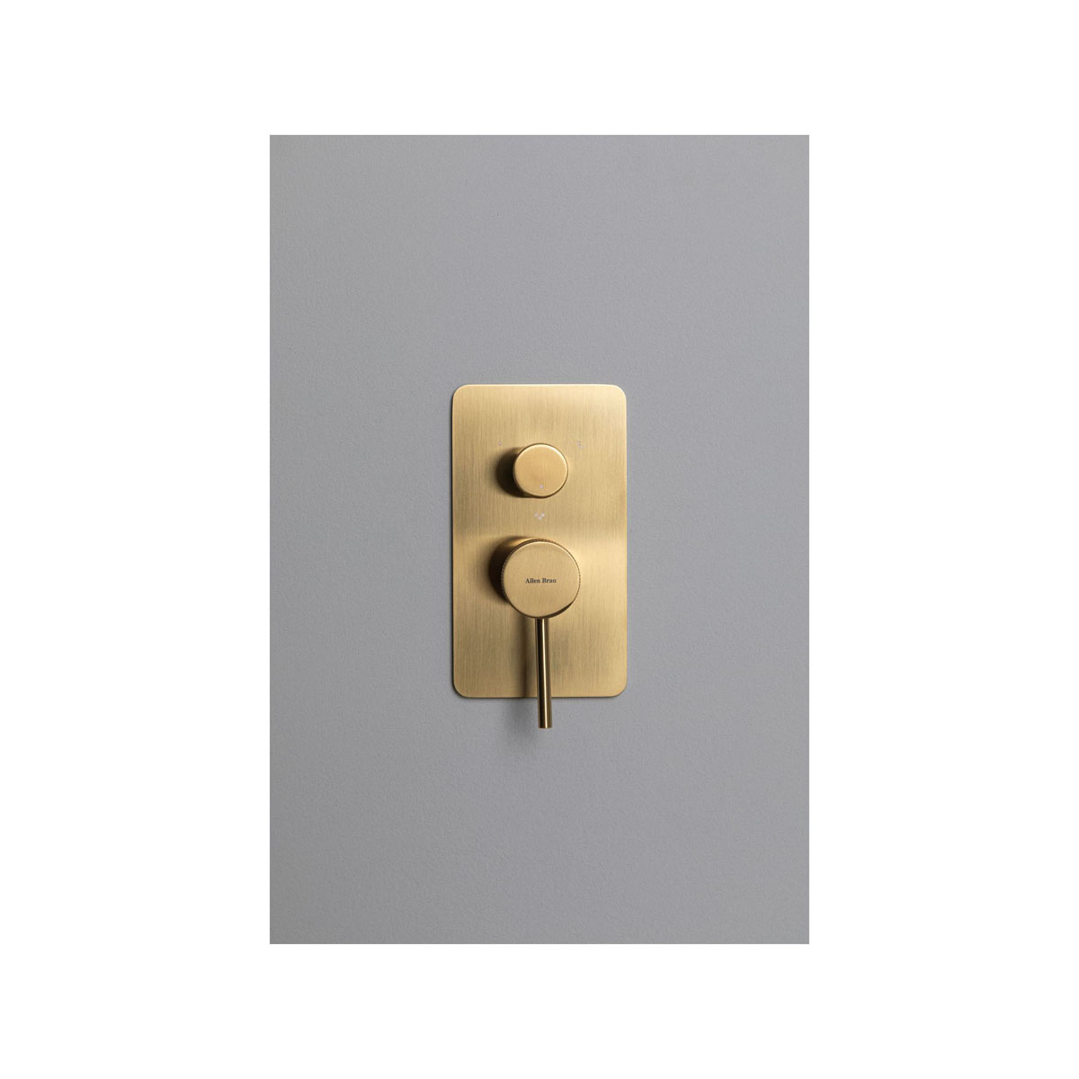 Встраиваемый смеситель для ванны и душа Allen Brau (Аллен Брау) Priority 5.31A11-GB с внутренней частью, брашированное золото