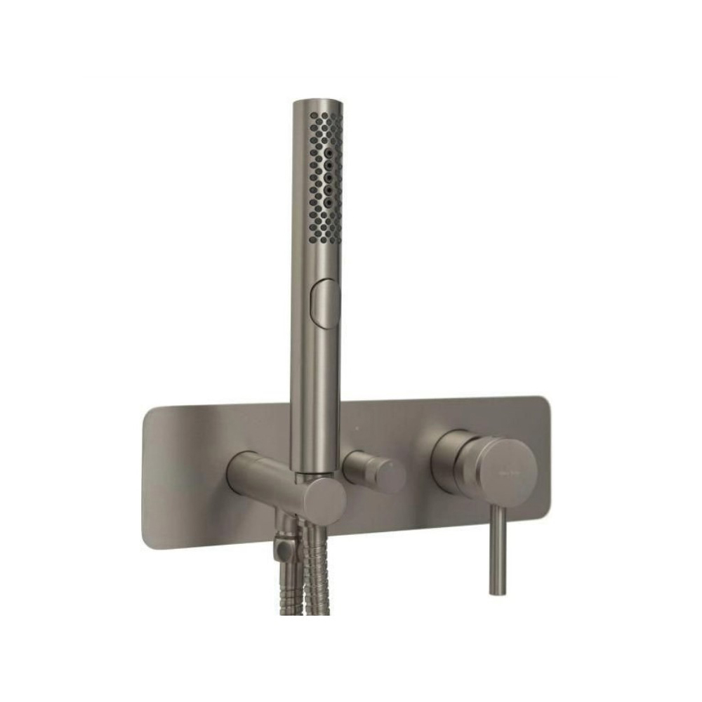 Смеситель для душа Allen Brau (Аллен Брау) Priority 5.31009-BN с внутренней частью, брашированный никель