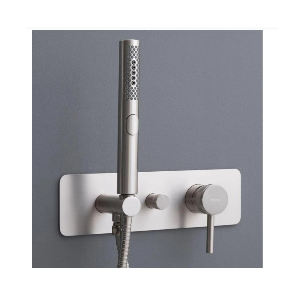 Смеситель для душа Allen Brau (Аллен Брау) Priority 5.31009-BN с внутренней частью, брашированный никель