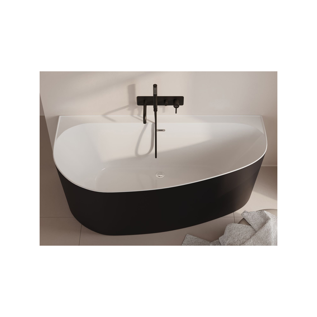 Встраиваемый смеситель для ванны и душа Allen Brau (Аллен Брау) Priority 5.31A05-MG с внутренней частью, брашированный графит