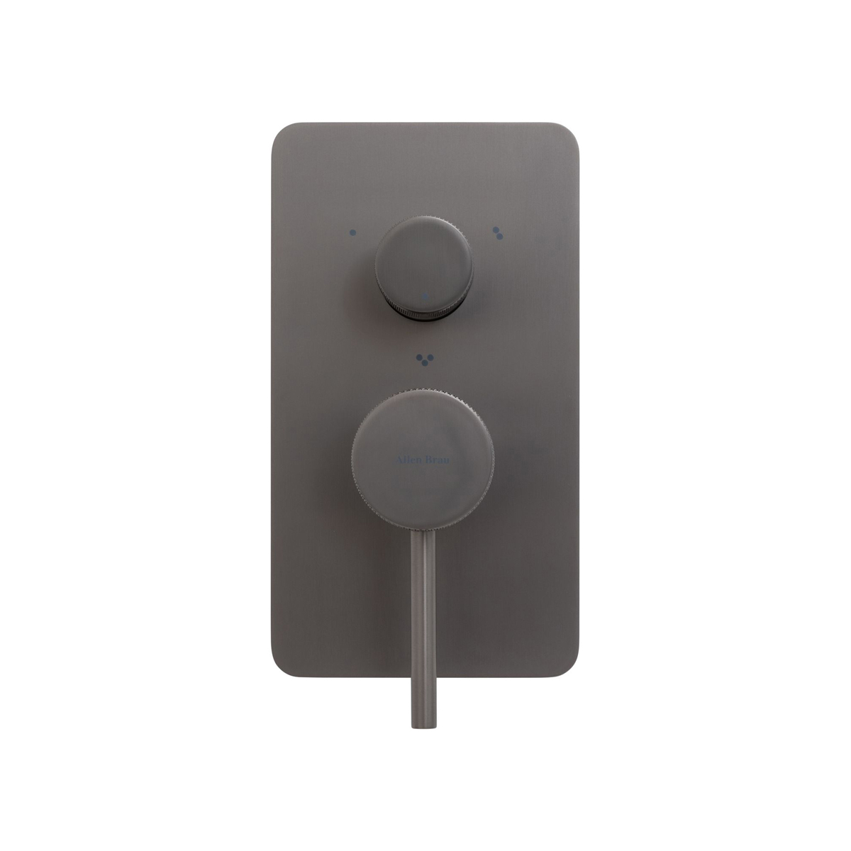 Встраиваемый смеситель для ванны и душа Allen Brau (Аллен Брау) Priority 5.31A11-MG с внутренней частью, брашированный графит