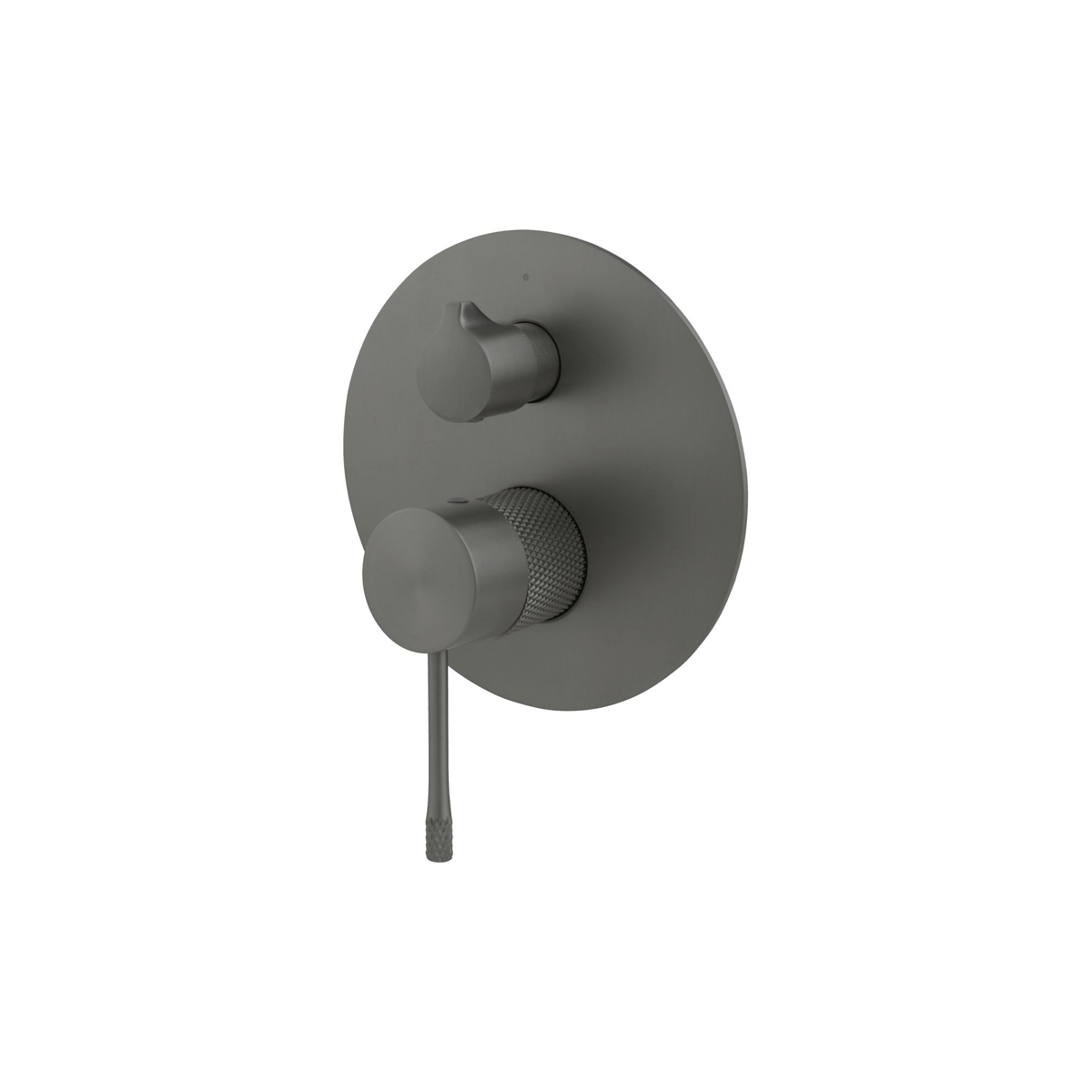 Встраиваемый смеситель для ванны и душа Allen Brau (Аллен Брау) Priority 5.31C11-MG с внутренней частью, брашированный графит