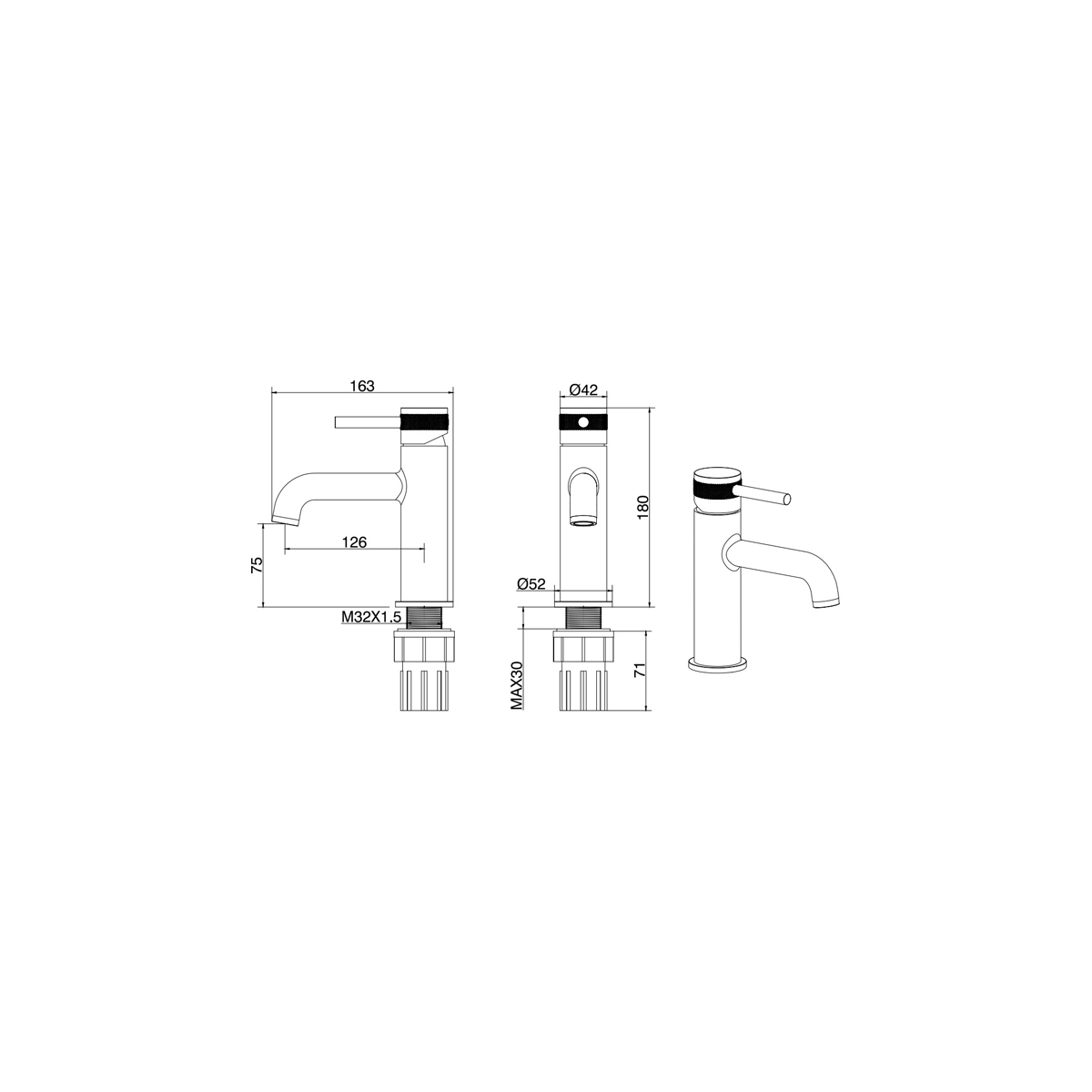 Смеситель для раковины Allen Brau (Аллен Брау) Priority 5.31001-00, хром
