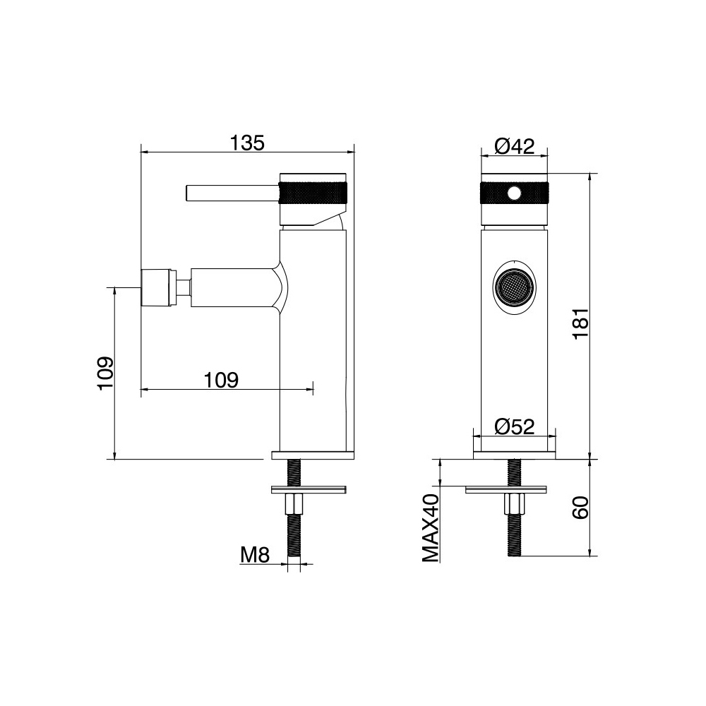 Смеситель для биде Allen Brau (Аллен Брау) Priority 5.31004-00, хром