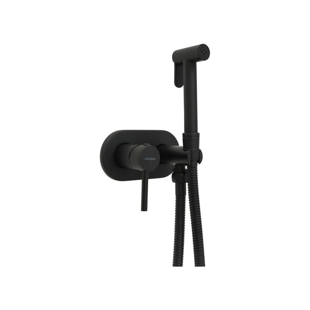 Гигиенический душ Allen Brau (Аллен Брау) Priority 5.31005-31 со смесителем, с внутренней частью, черный матовый