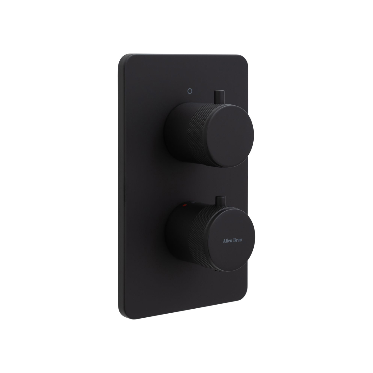 Встраиваемый смеситель для ванны и душа Allen Brau (Аллен Брау) Priority 5.31113-31 с термостатом, с внутренней частью, черный матовый