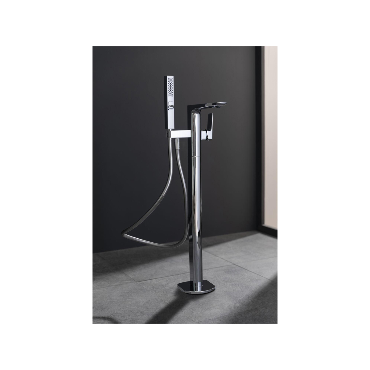 Смеситель напольный для ванны и душа Allen Brau (Аллен Брау) Infinity 5.21009-00, хром