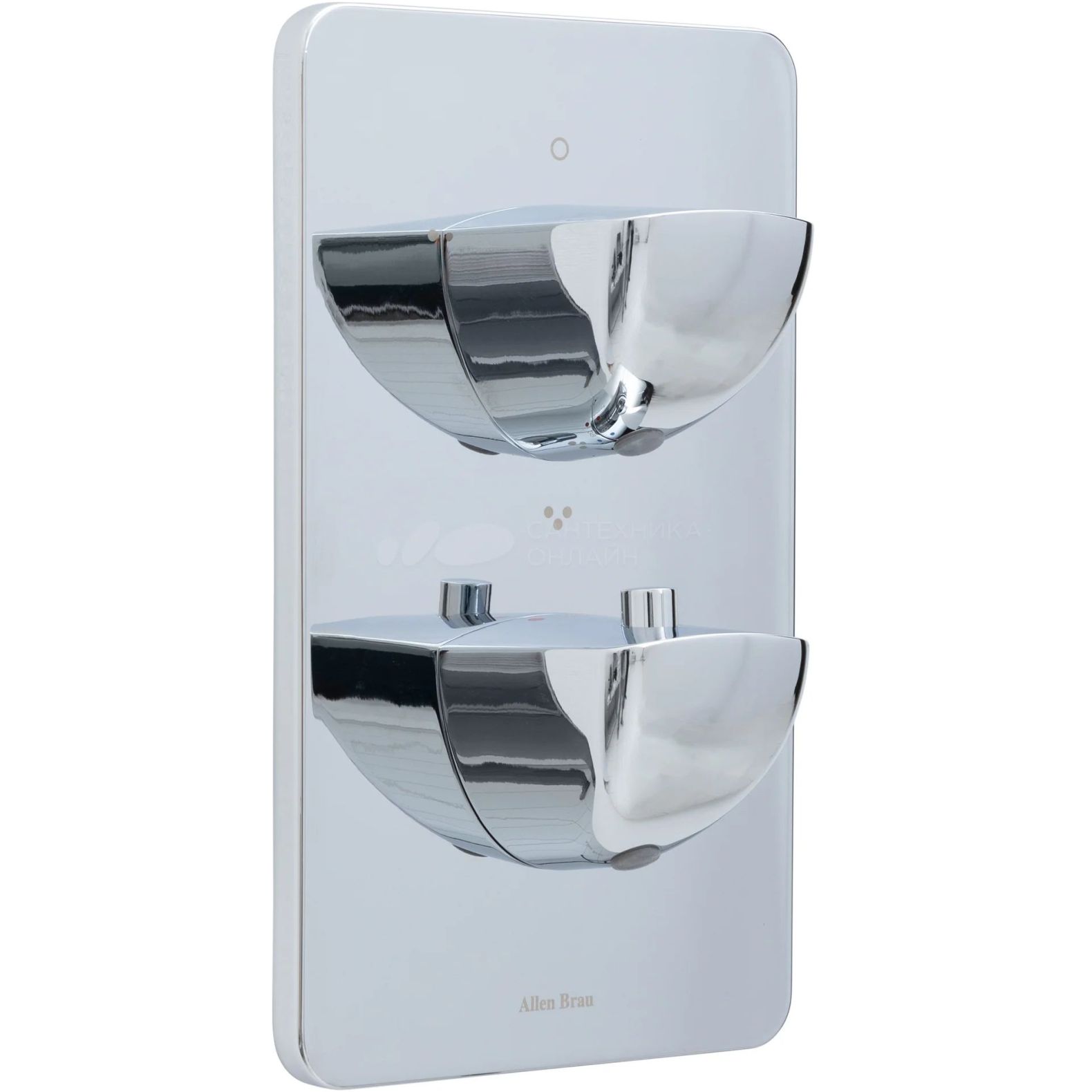 Встраиваемый смеситель для ванны и душа Allen Brau (Аллен Брау) Infinity 5.21316-00 с термостатом, с внутренней частью, хром