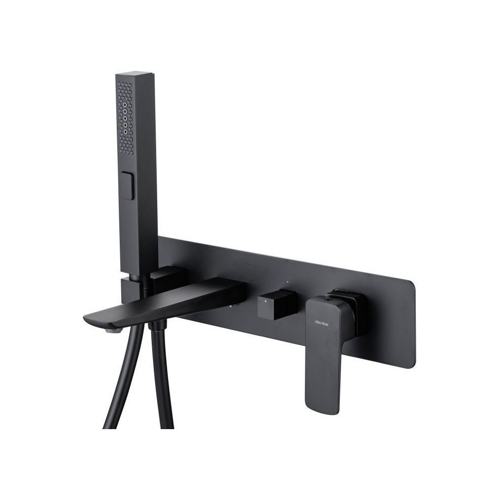 Смеситель для ванны и душа Allen Brau (Аллен Брау) Infinity 5.21007-31 с внутренней частью, черный матовый