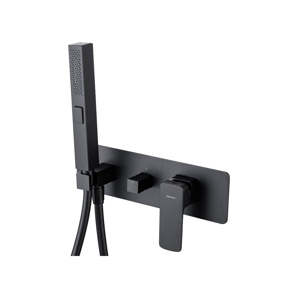 Смеситель для душа Allen Brau (Аллен Брау) Infinity 5.21011-31 с внутренней частью, черный матовый