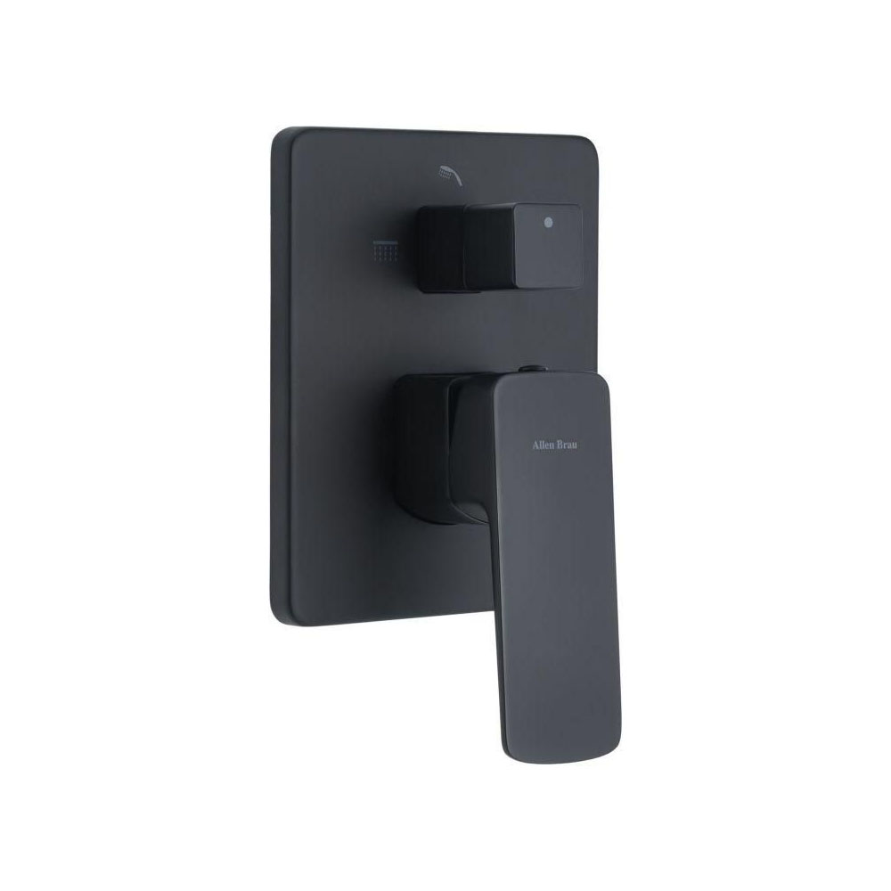 Смеситель для душа Allen Brau (Аллен Брау) Infinity 5.21014-31 с внутренней частью, черный матовый