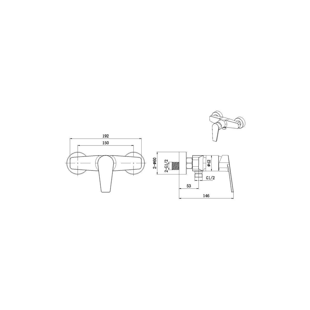 Смеситель для душа Allen Brau (Аллен Брау) Eclipse 5.E1004-00 хром