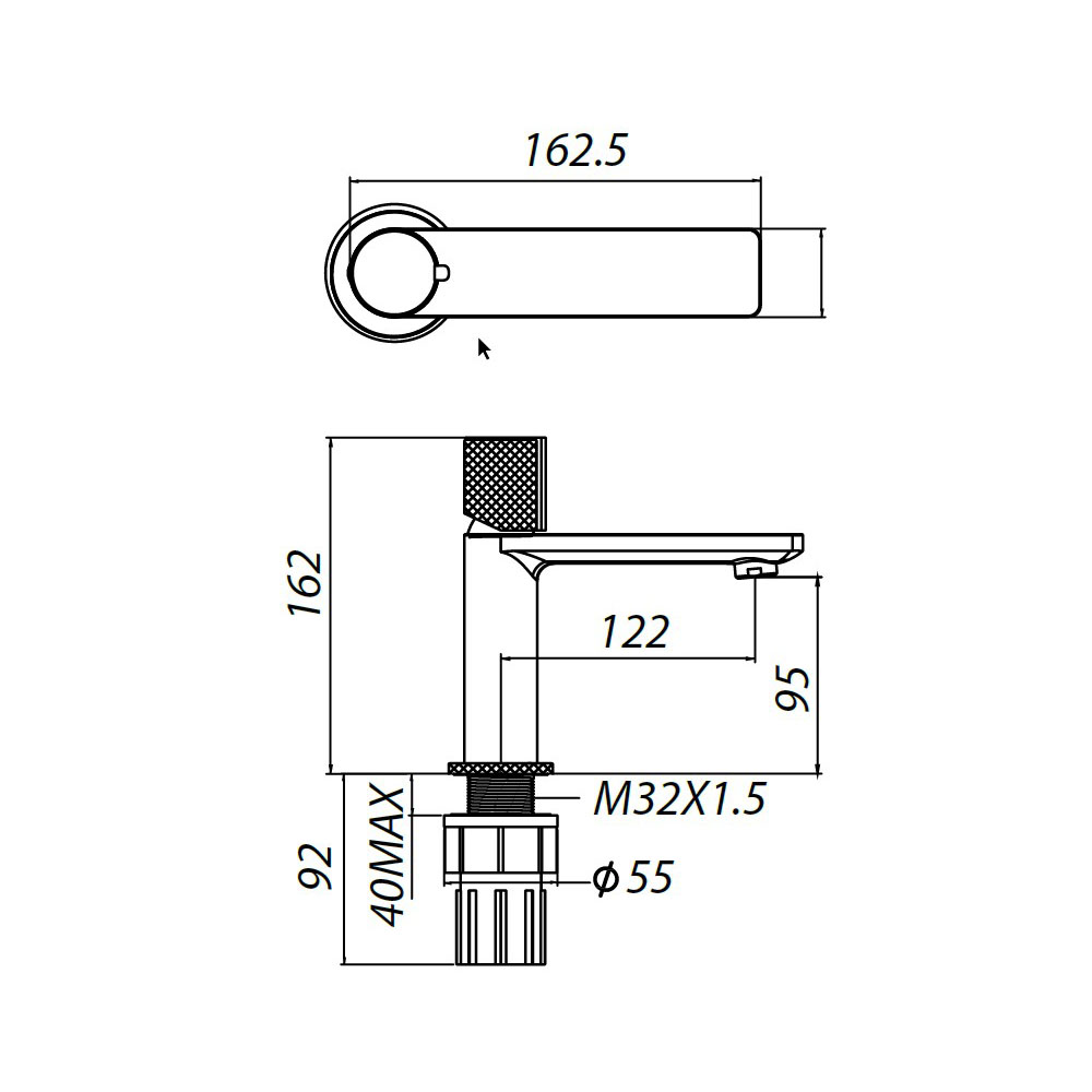 Смеситель для раковины Allen Brau (Аллен Брау) Liberty 5.33001-00, хром