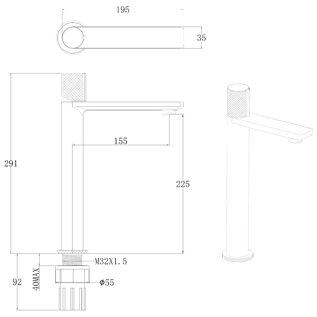 Смеситель для раковины Allen Brau (Аллен Брау) Liberty 5.33002-00, хром