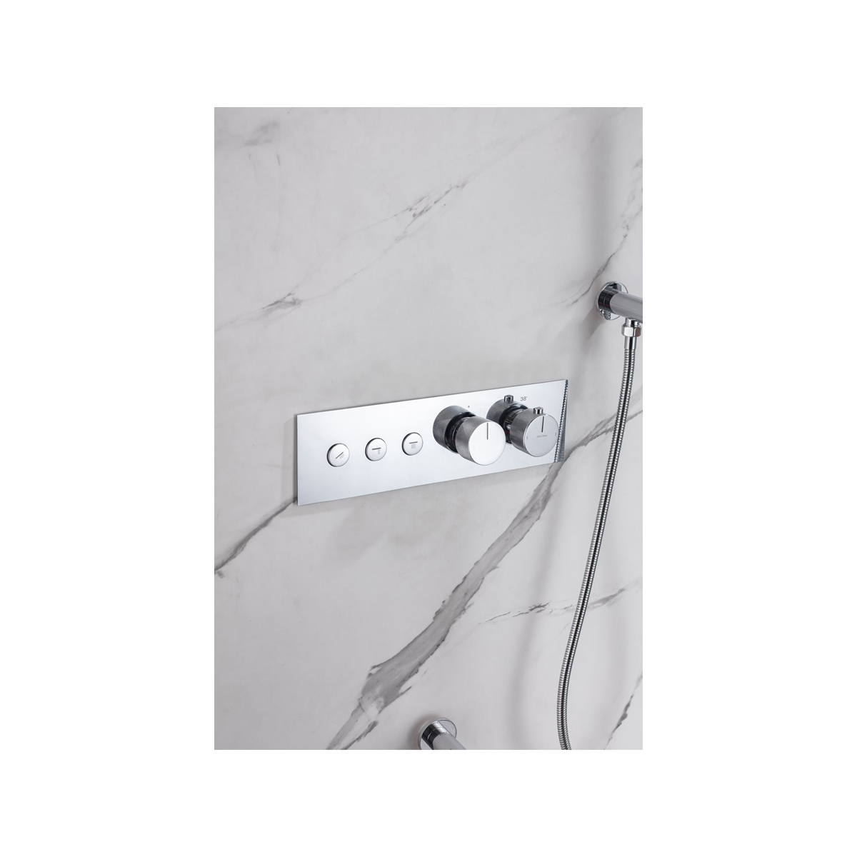 Смеситель для душа Allen Brau (Аллен Брау) Liberty 5.33003-00 с внутренней частью и термостатом, хром