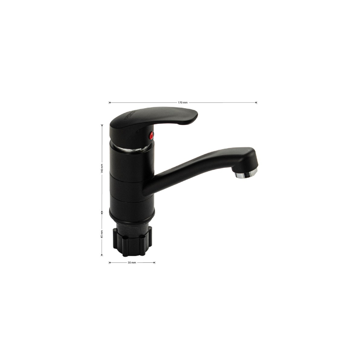 Смеситель для раковины Brimix (Бримикс) 5691 шаровый, черный